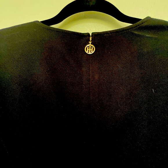 NWT TOMMY HILFIGER LITTLE BLACK DRESS SLEEVELESS LOGOS ON WAISTBAND AND BACK ZIP - Picture 9 of 10